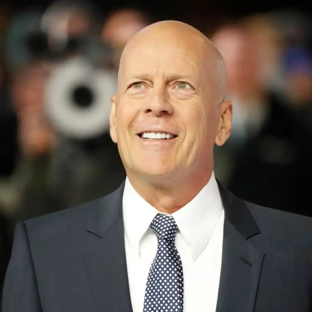 Famous bald actors: Bruce Willis 
