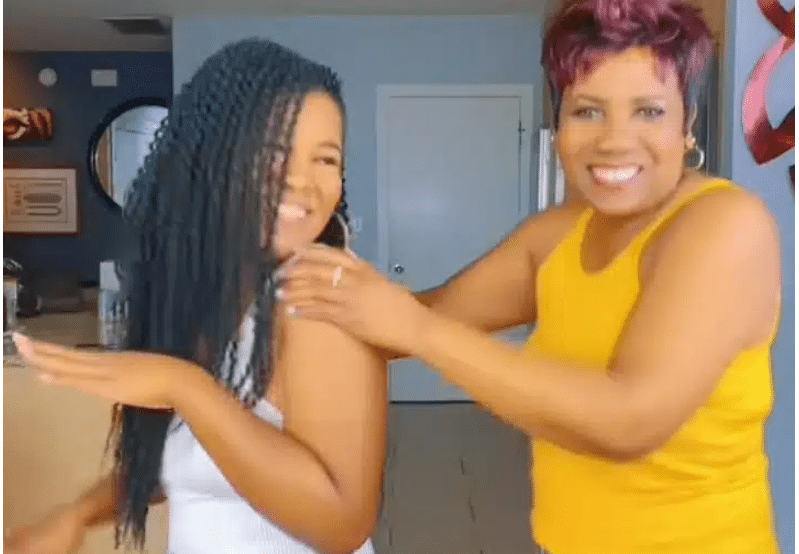 72-year-old mother show off energetic dance move with her daughter