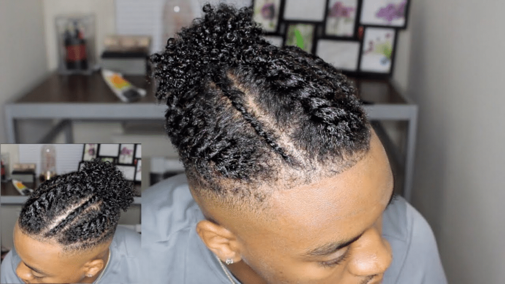 Braided Afro Puff