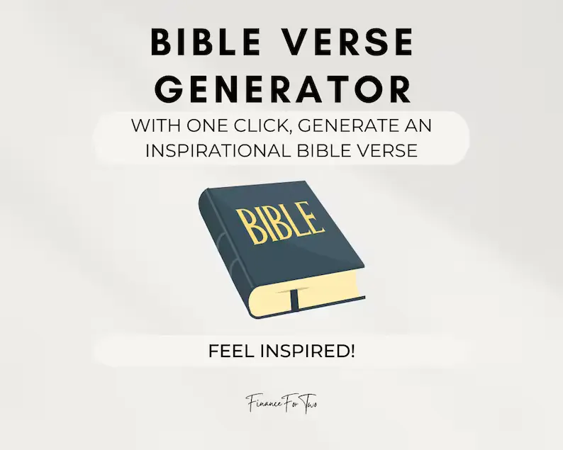Bible Verse Generator