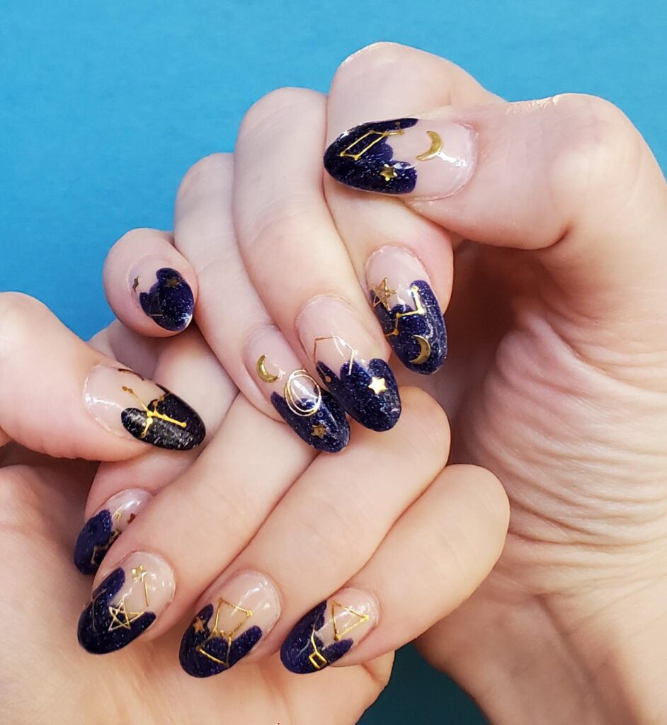 Constellation Holo Nails