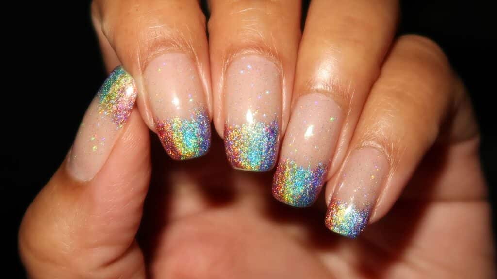 Holographic French Tips