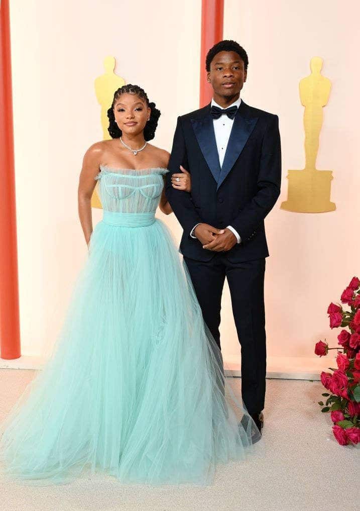 Halle Bailey with her brother Branson Bailey