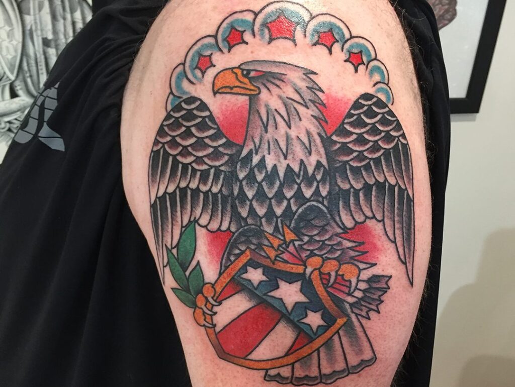 Eagle Tattoo on the Shoulder
