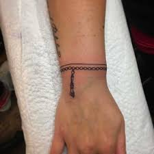 Wrist chain tattoo 