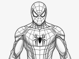 spiderman colouring pages
