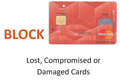 How to block GTB ATM card