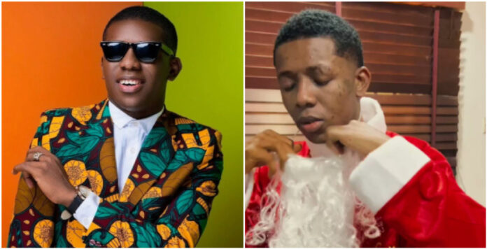 Small doctor disguises as Santa Claus