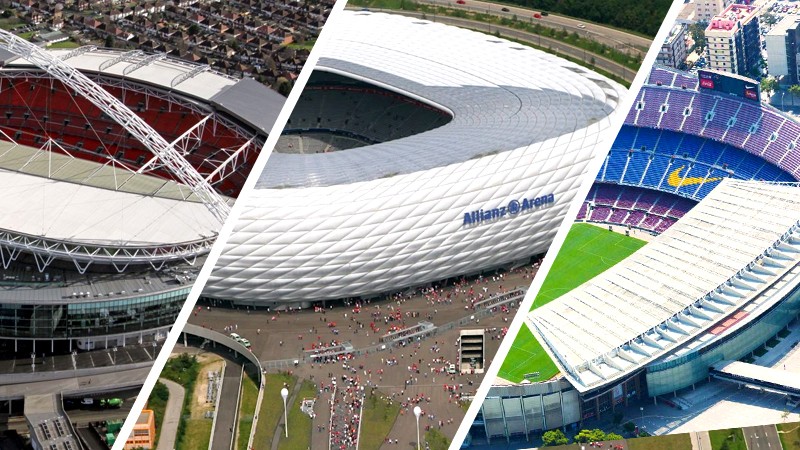 top ten football stadiums in the world