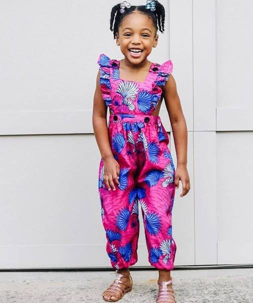 Ankara jumpsuit styles for both kids and teens