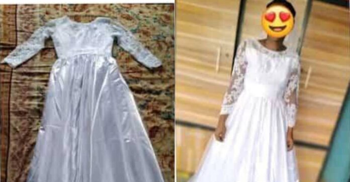 Na deeper life gown: Netizens react to Nigerian lady who put her wedding gown for sale | Battabox.com
