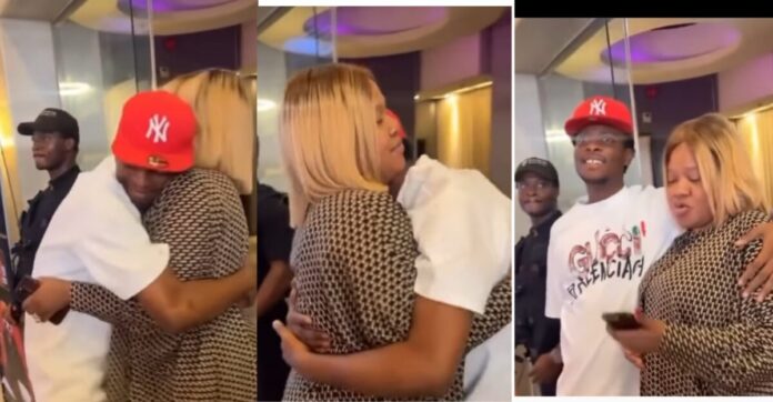 Yeye woman: fans call out Toyin Abraham over tight hug with skit maker Sydney Talker  | Battabox.com