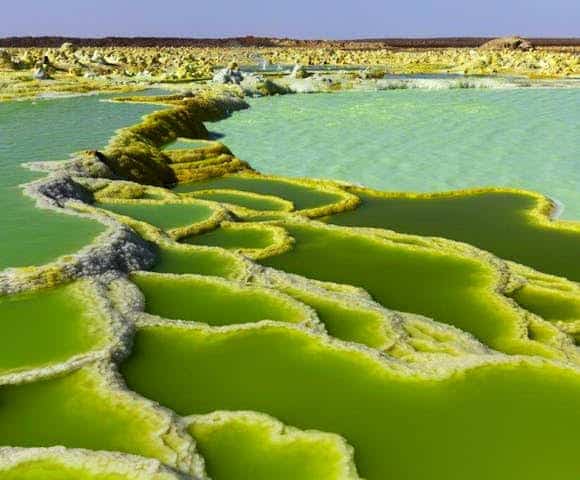 The acidic pools of the Danakil Depression Ethiopia