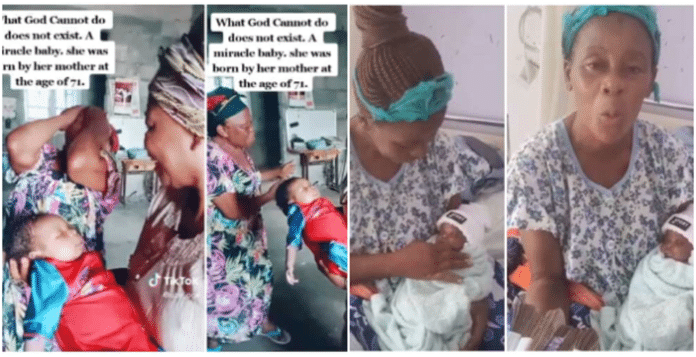 71-year-old woman who got married at 50 flaunts newborn baby