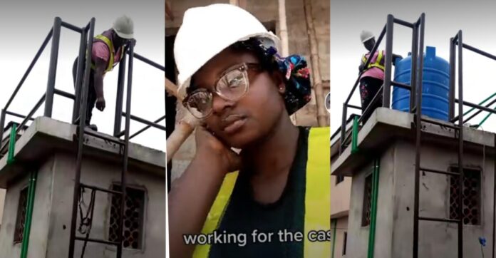 You are really a helpmate: Netizens tell lady who assists her husband in a plumbing project | Battabox.com
