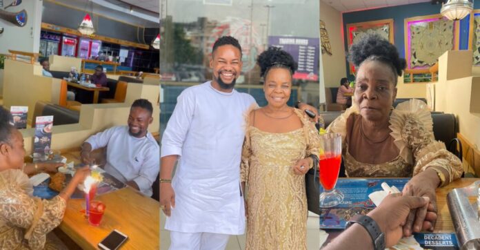 From grass to grace: Man rewards mum for suffering for them with a special lunch date | Battabox.com
