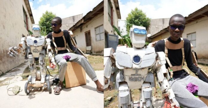 I built robot with carton: Young Nigerian student shares his innovation | Battabox.com