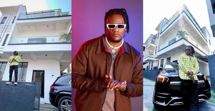 New crib, new whip, Pheelz good: Music producer shares pictures of mansion and new car | Battabox.com