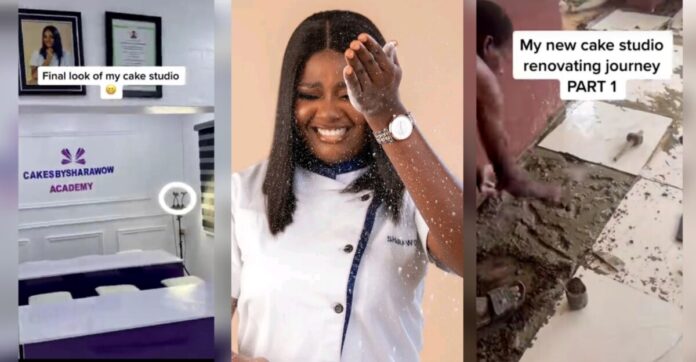 Na your house?: Netizens question Nigerian woman for renovating a rented apartment with new tiles and ceiling | Battabox.com