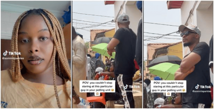 Nigerian lady falls in love with man at polling unit || battabox.com