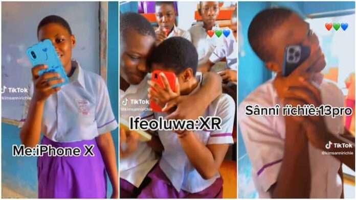 Viral video of secondary school pupils flaunting expensive gadgets attracts reactions