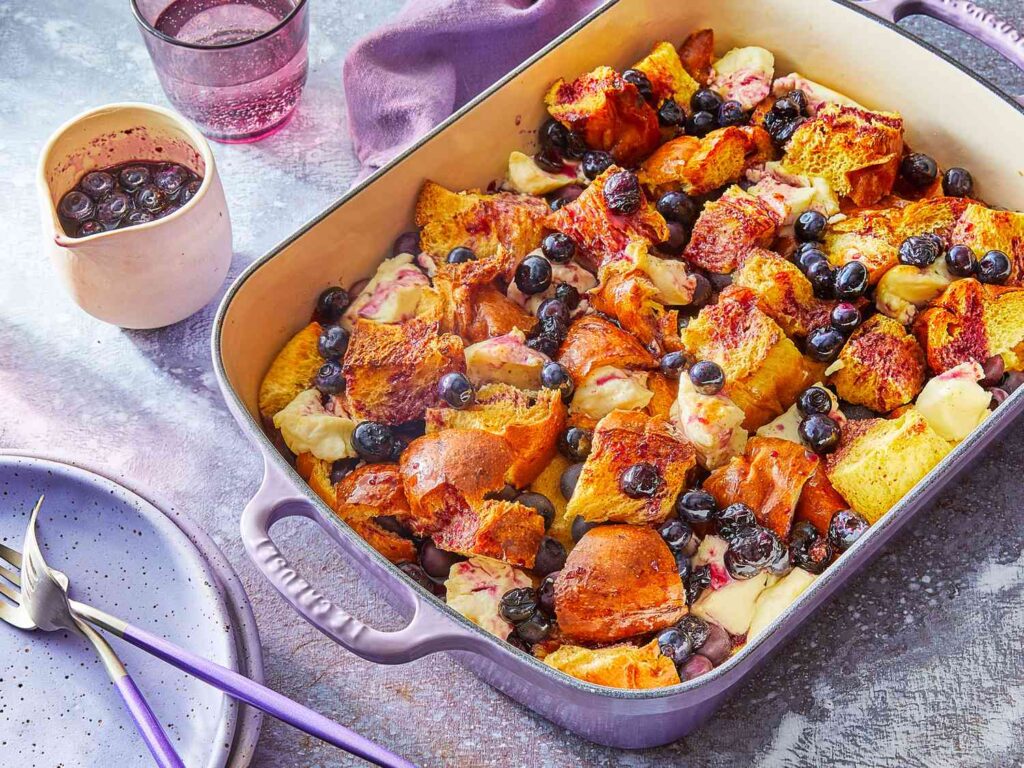 Blueberry french toast casserole