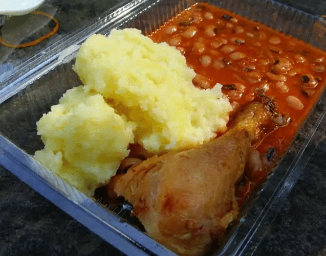 worst food combo: Eba and beans