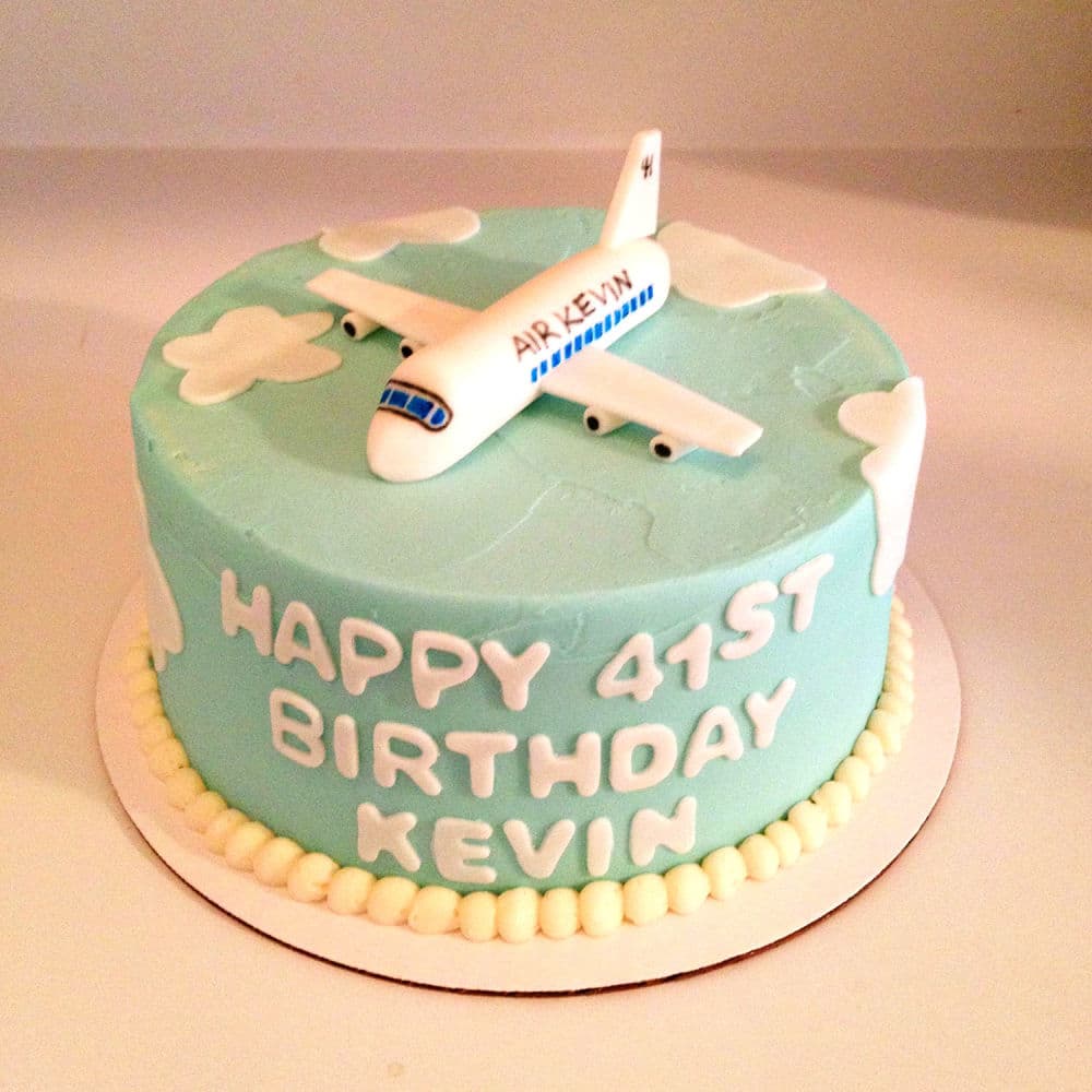 Airplane boys birthday cake