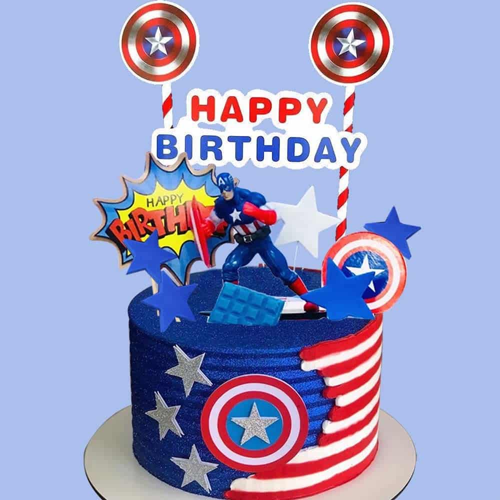 Captain America Cake design
