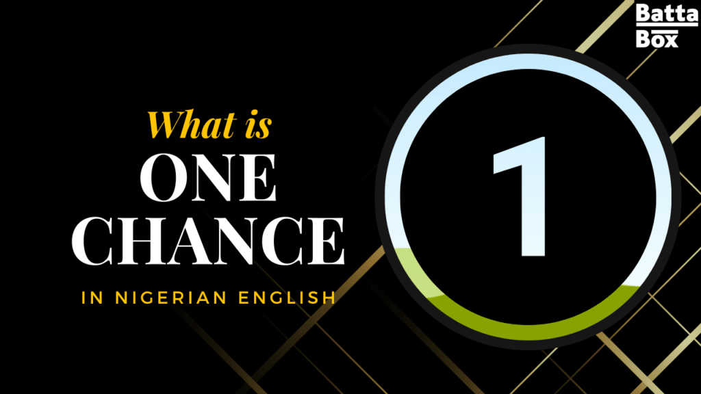 What is one chance, meaning, causes, solutions and how to prevent it