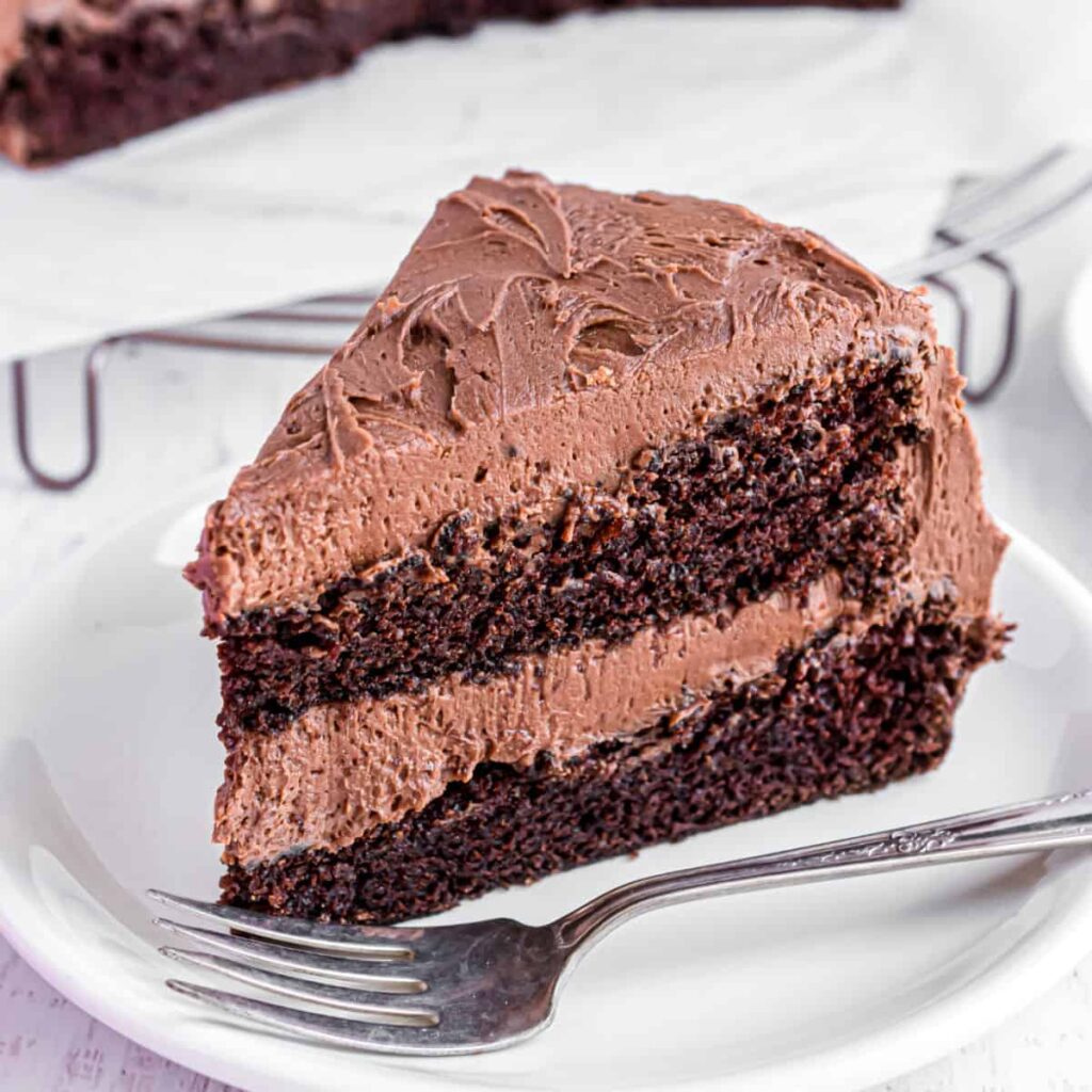 Chocolate cake with buttercream