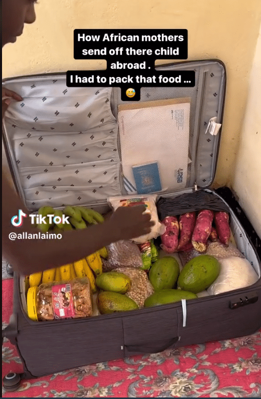 Man packs Indigenous food items 