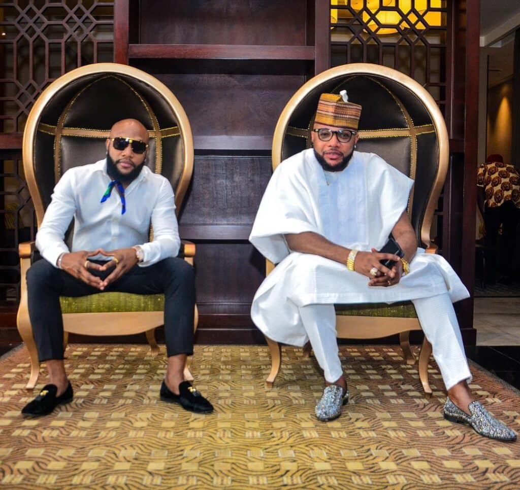 E-money and his brother Kcee| Battabox.com