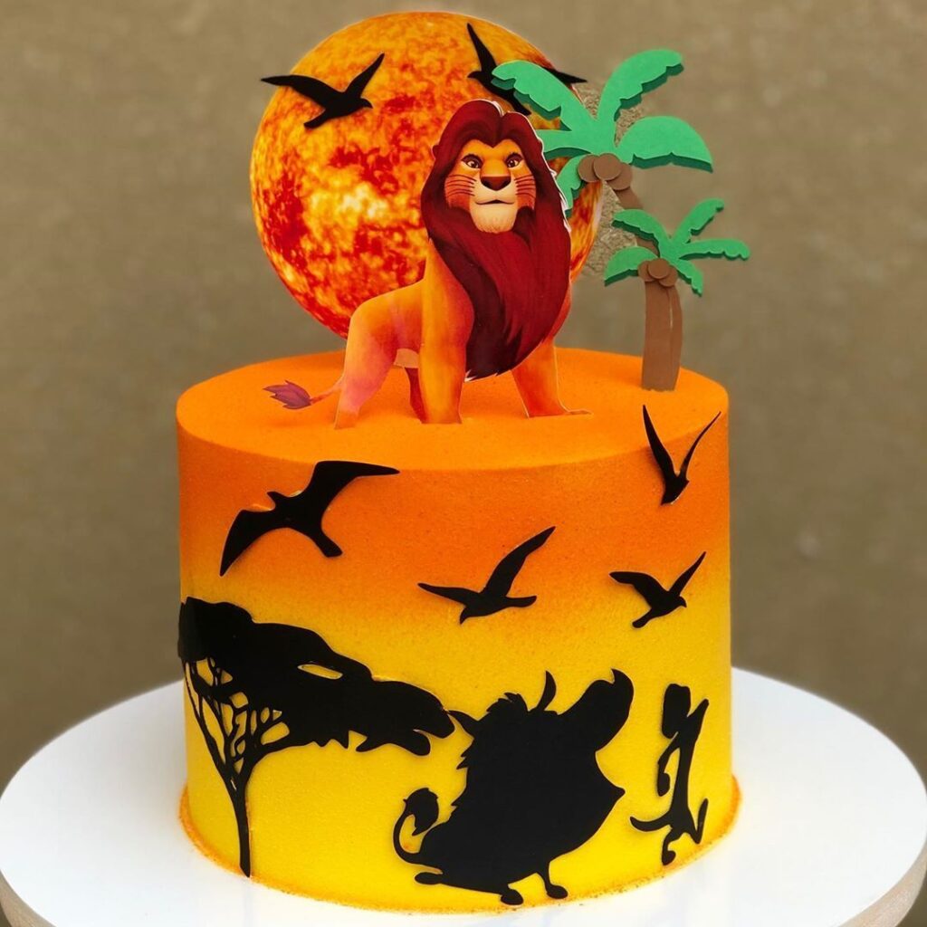 Lion king cake design