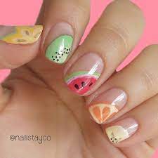 Fruit Frenzy Simple Nail Designs