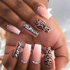 Leopard Print nail design 2023