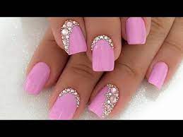 Studded Simple Nail Designs