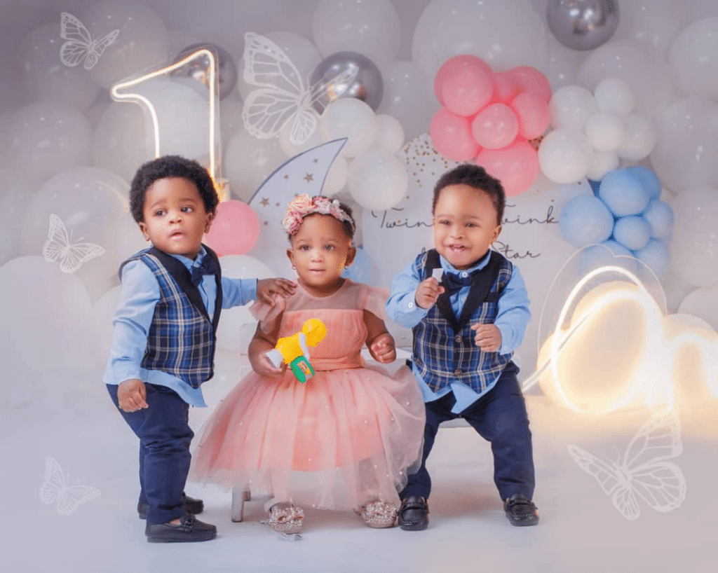 Nigerian couple welcomes a set of triplets after 12 years of marriage