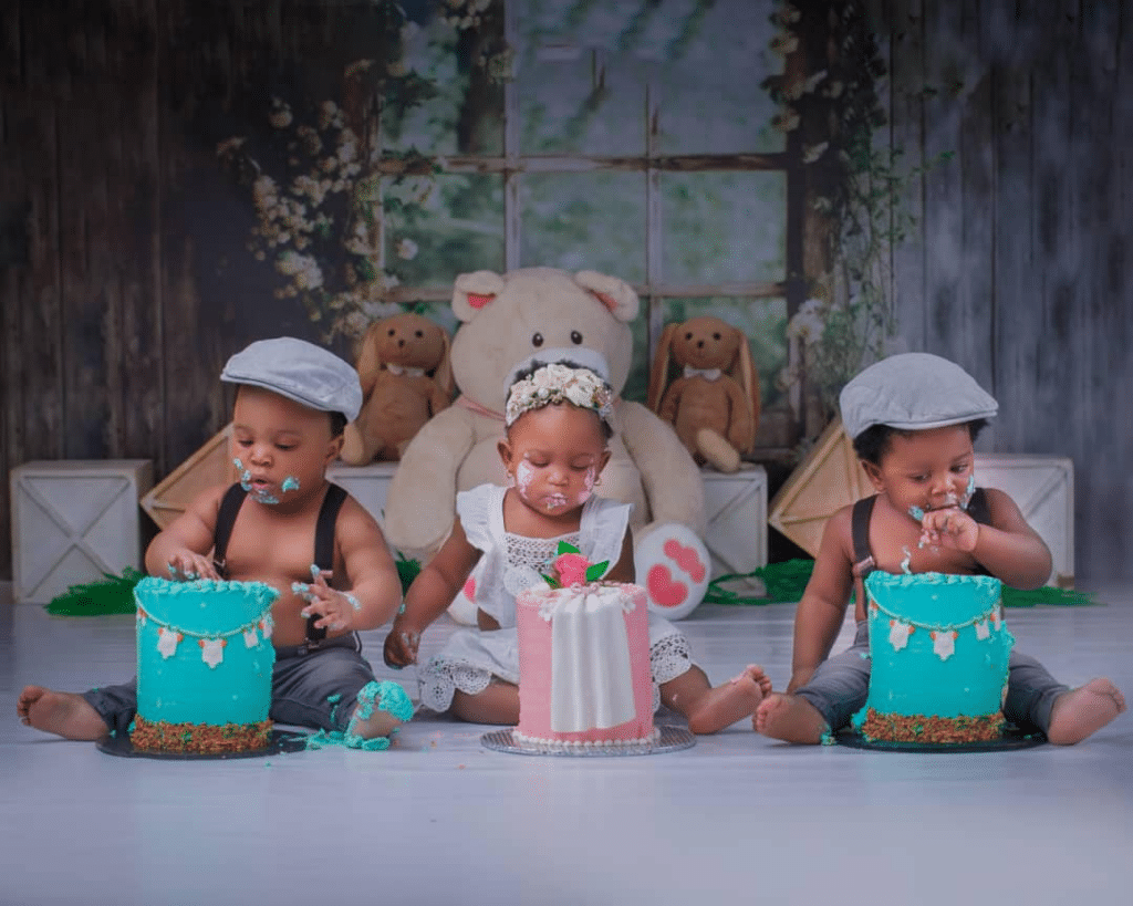Nigerian couple welcomes a set of triplets after 12 years of marriage