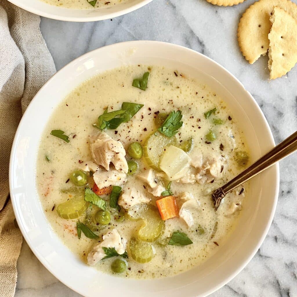 Creamy chicken soup recipe