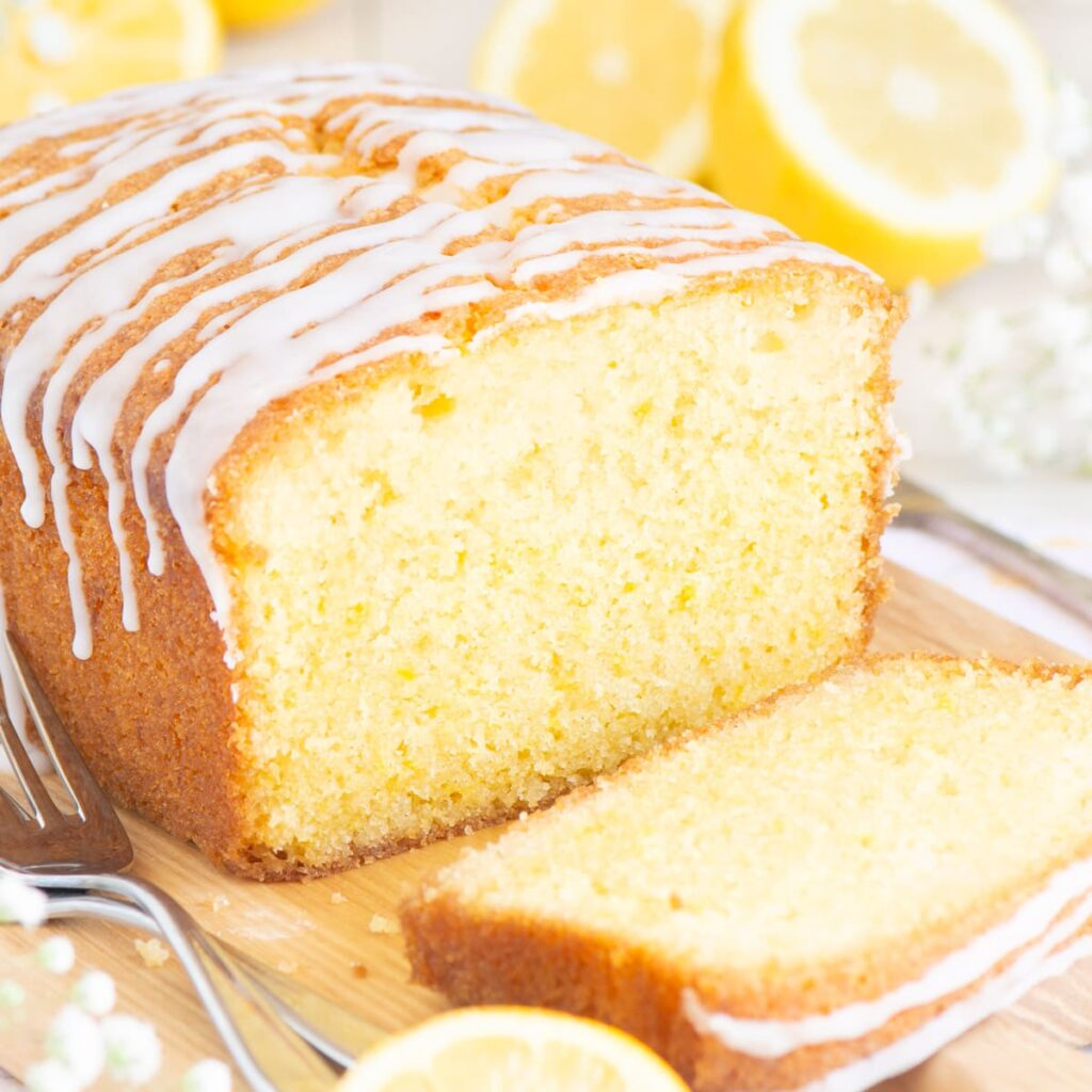 Gluten-free lemon drizzle cake