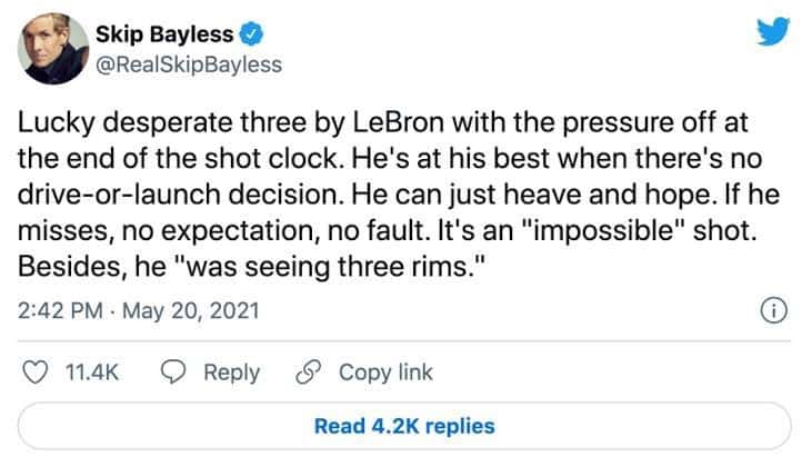 Is Skip Bayless a LeBron Fan?