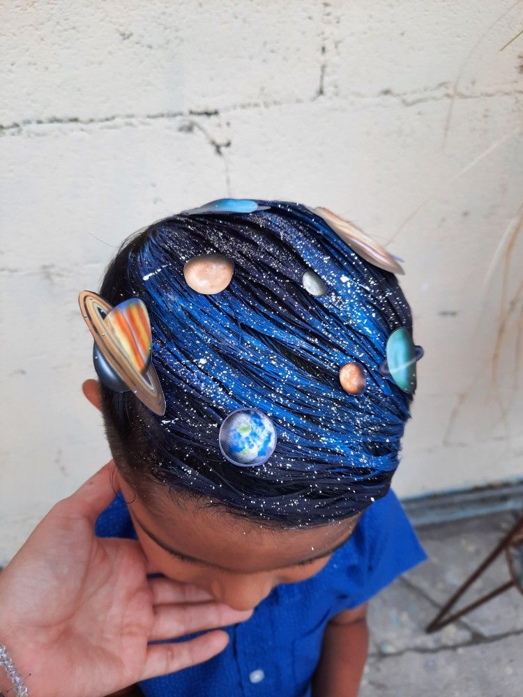 Galactic Adventure Crazy Hair Day Ideas for Kids