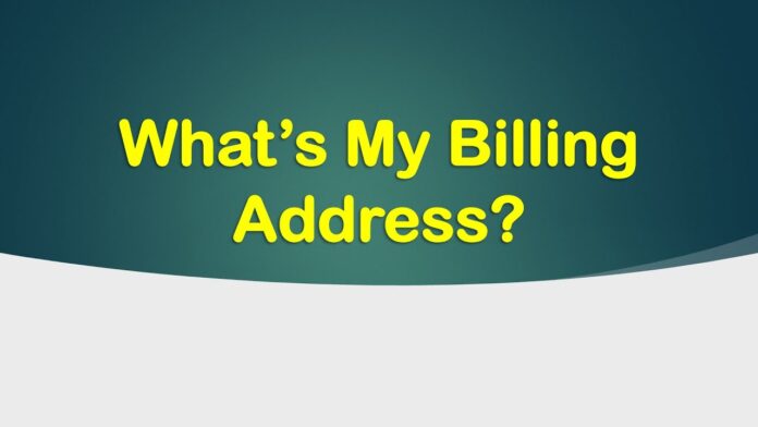 What is a billing address?