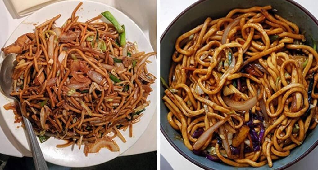Chow mein vs lo mein