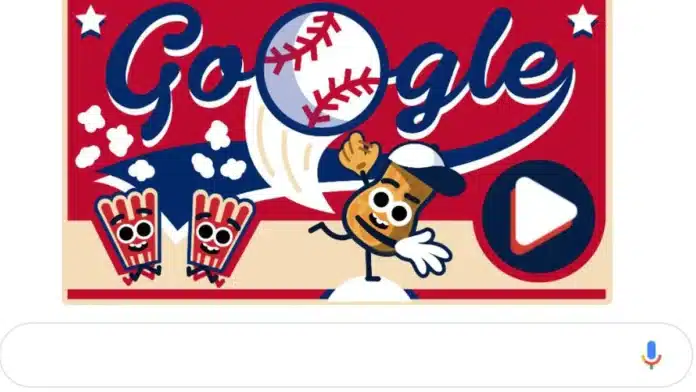 Google doodle baseball