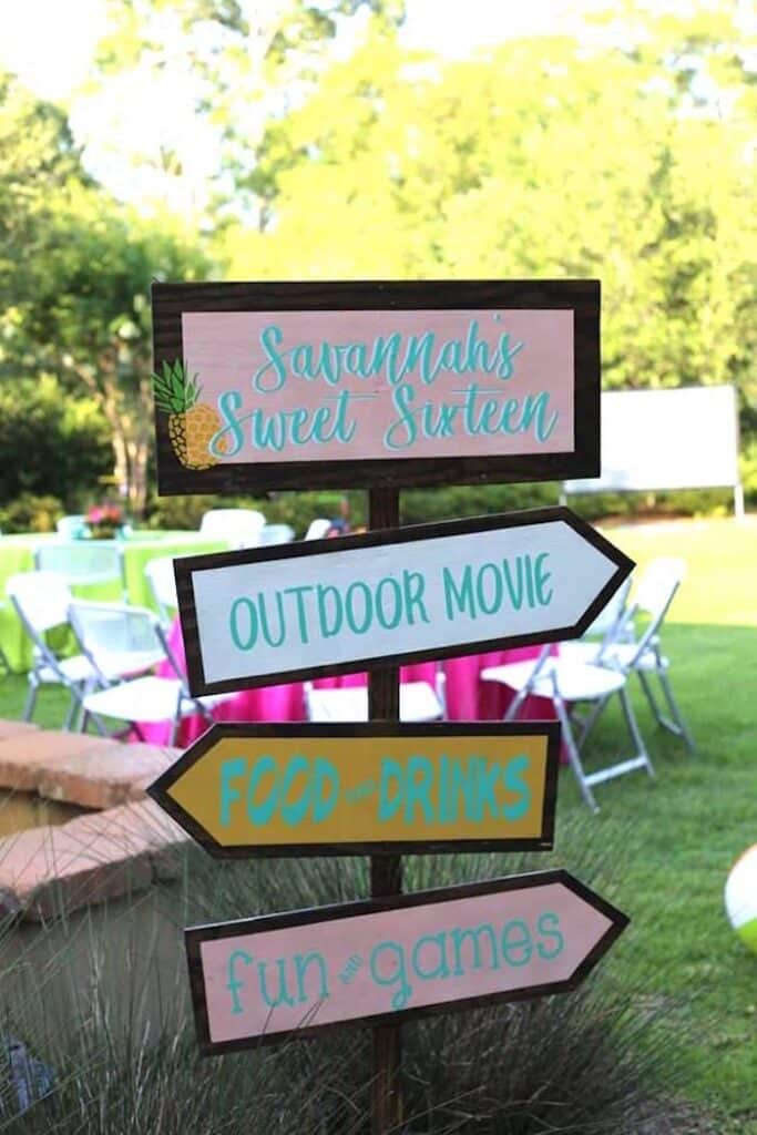 sweet 16 party ideas for summer