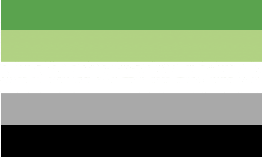 Aromantic Pride flag