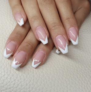 Geometric French Tips