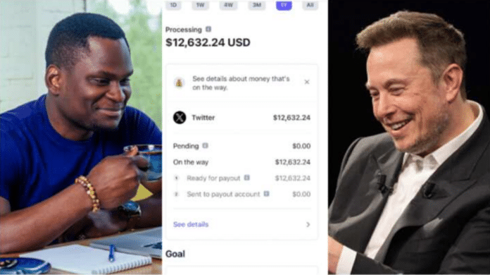 Nigerian man shows off earnings from Twitter of over $12k